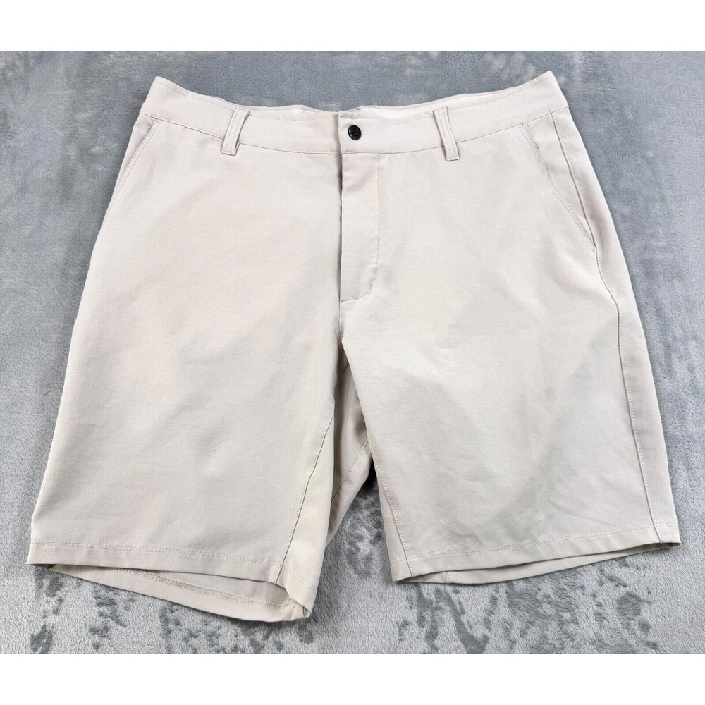 BYLT Kinetic Short Mens‎ XL Tan Beige Performance Golf Casual Shorts Stretch